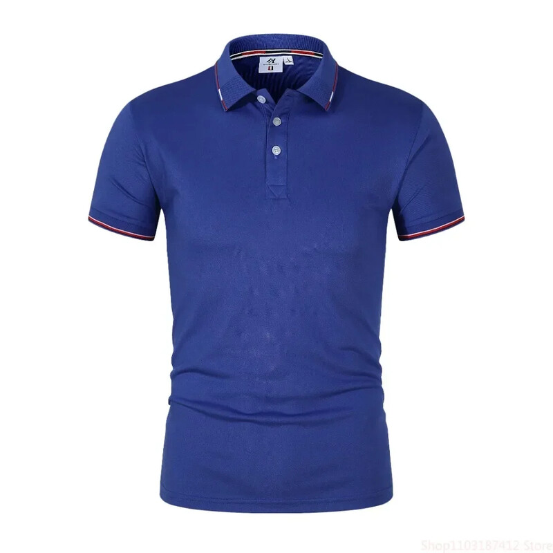 Suvine uus meeste vabaaja lühikeste varrukatega polosärk, moodne revääriga T-särk, hingav ja mugav äritopp S-4XL