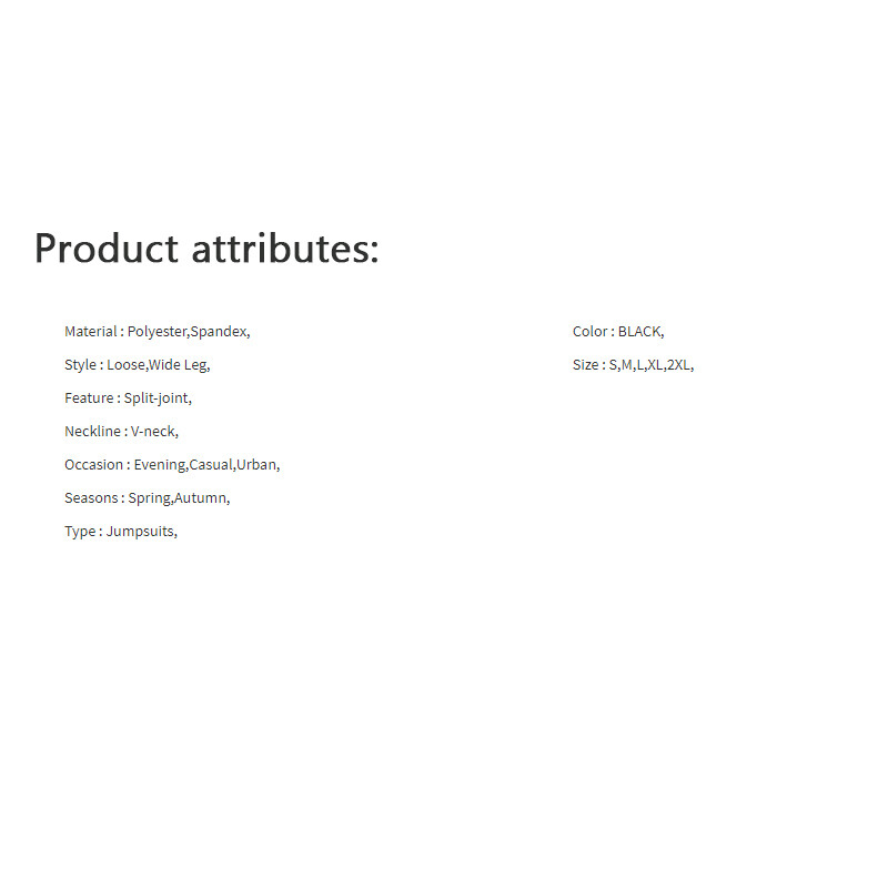 Beautyblue Traf Woman kostüüm, mood kombineedi püksid, uued vabaaja laia jalaga lõhestatud liigendiga V-kaelusega rõivaülikond naistele