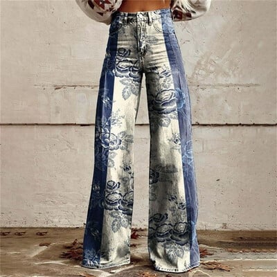 Blugi de damă, stil Y2k, talie înaltă, hip hop, drepte, Harajuku, evazați, pantaloni de modă, cu picioare largi, blugi de denim pentru femei