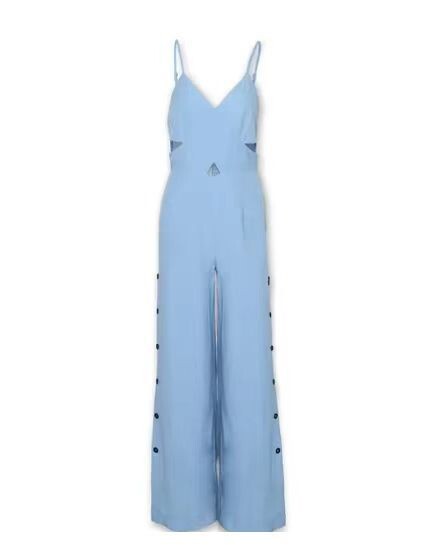 Дамски летен нов плътен ежедневен гащеризон с кръстосани тиранти Темпераментни дамски модни дълги гащеризони без ръкави за пътуване