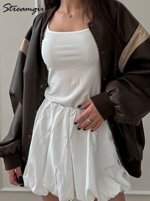 Pavasara ziemas modāls T krekls Sieviešu topi ar garām piedurknēm Brūni Basic Slim Big Deck Top T krekli Sieviešu džemperi Melni balti T-krekli 2025