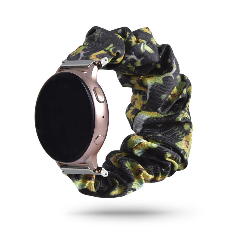 Potrivit pentru Samsung Galaxy Watch 4 active 18/20/22mm curea rotundă cu imprimeu leopard