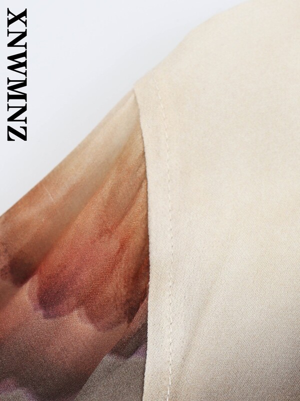 XNWMNZ 2024, sügisene naine, vabaaja üherealine volangidega särk, naiste vintage, pikkade varrukatega jakk.