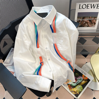 Jaunas nolaižamas apkakles modes blūzes ikdienas sieviešu kabatas topi Biroja dāmu pogas pavasara rudens sieviešu apģērbi ar garām piedurknēm