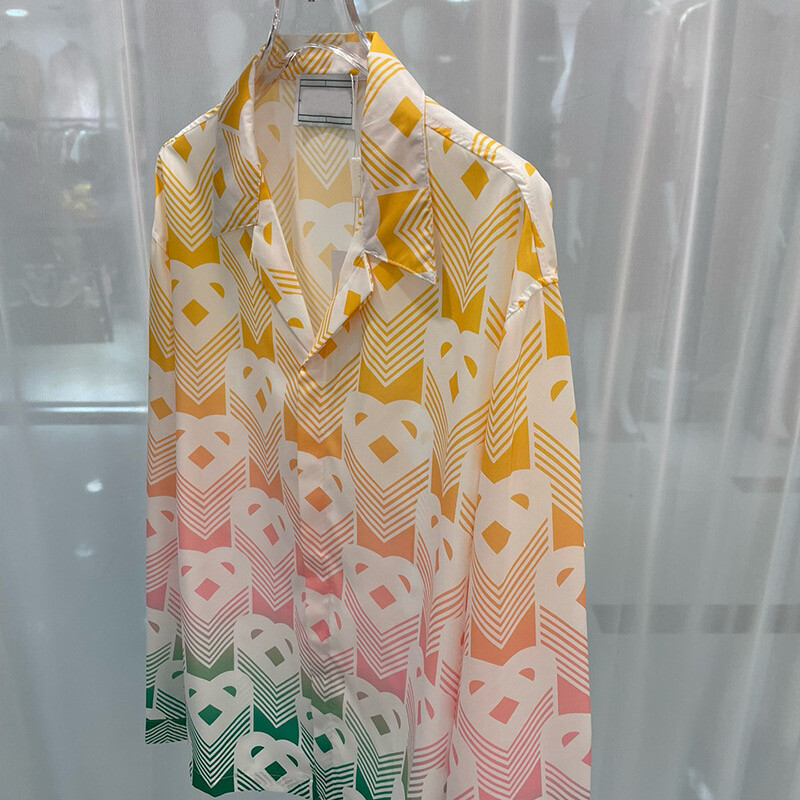 Jauns ar mīlestības apdruku apdrukāts Havaju retro krekls ar garām piedurknēm vīriešiem un sievietēm Audums ir ērts elpojošs, mīksts un nokarens