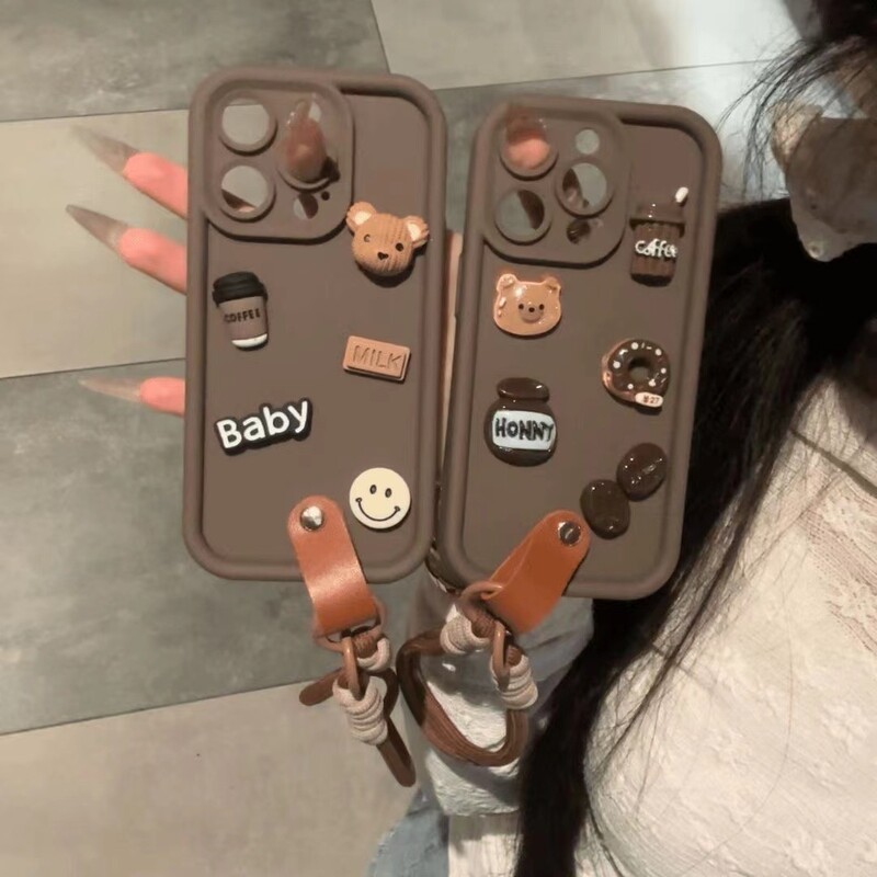 Piemērots Samsung A03s a51 trīsdimensiju lācītim a73s23 viss iekļauts s24ultra pretkritienam s21fe soft shell mobilā telefona maciņam