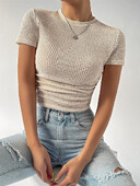 Sieviešu vasaras T-krekls ar īsām piedurknēm, Sieviešu apģērbi, Sieviešu topi, Crop Top, Tkrekli, T krekli Sieviešu, Sieviešu apģērbi