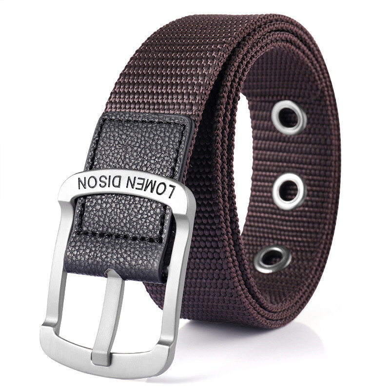 Luoman Disen катарама платнен колан мъжки и дамски колан студентски младежки корейски стил колан за панталон ежедневен бизнес колан от плат