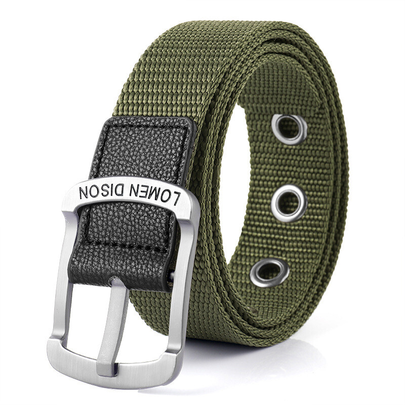 Luoman Disen катарама платнен колан мъжки и дамски колан студентски младежки корейски стил колан за панталон ежедневен бизнес колан от плат