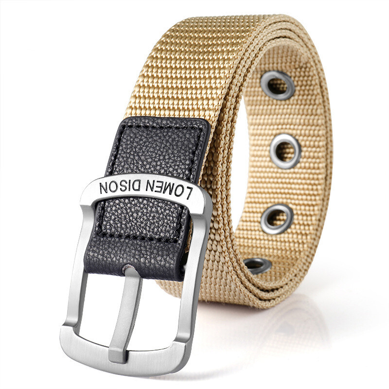 Luoman Disen катарама платнен колан мъжки и дамски колан студентски младежки корейски стил колан за панталон ежедневен бизнес колан от плат