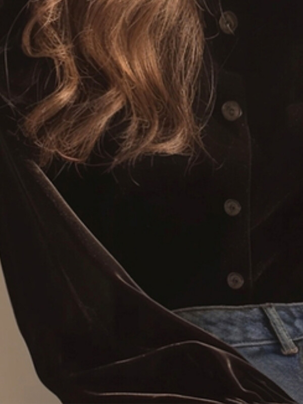 Melna samta blūze sievietēm ar volāniem garām piedurknēm temperamenta topi 2024. gada Blusas Mujer De Moda korejiešu vintage krekli uz kakla