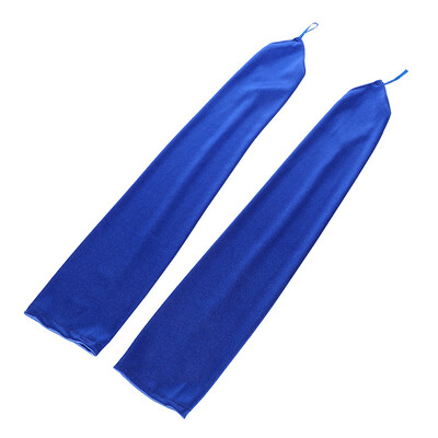 48cm Sieviešu satīna āķis Pirksts Gari bez pirkstiem Cimdi Retro stila Operas vakarkleita Aksesuāri Etiķete Augsta elastība