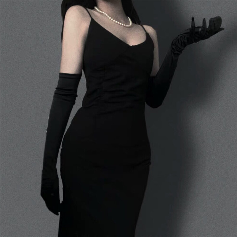 Jauns klasisks Pieaugušajiem Melnbalts Sarkans Ādas Opera/Elkonis/Plaukstas stiept Satīna Pirksti Garie Cimdi Sieviešu Cimdi Pieskaņots Kostīms