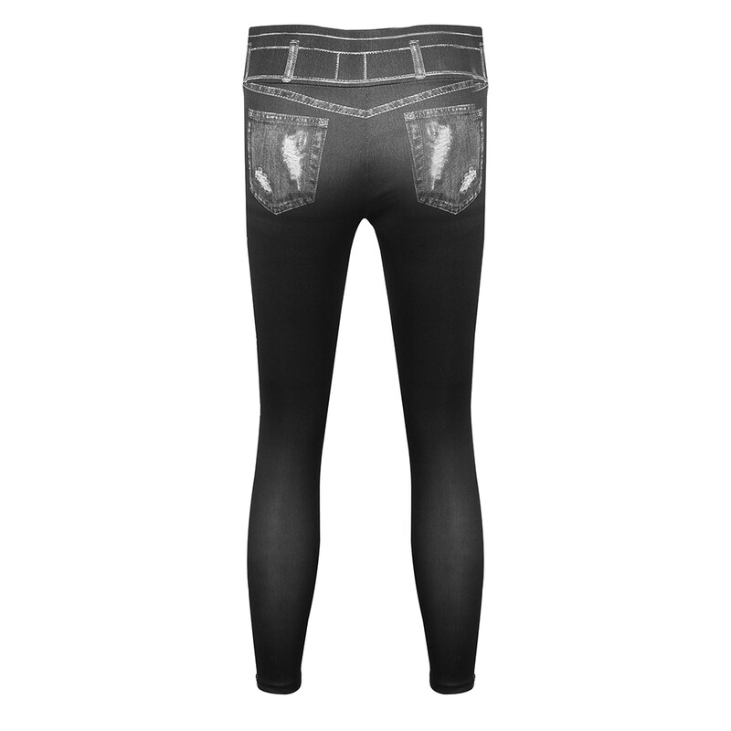 SML mākslīgā džinsa legingi sievietēm Apģērbs 2024. gada vasarā Džinsi ar augstu vidukli Lielizmēra pamata bikses Sieviešu ikdienas šauras bikses