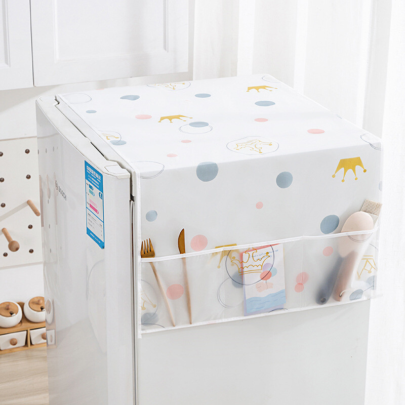 Šaldytuvo dulkių dangtelio laikymo pakabinamas maišelis vienduris dvigubų durų dulkių dangtelis laikymo maišelio laikymo maišelio dangtelis buityje