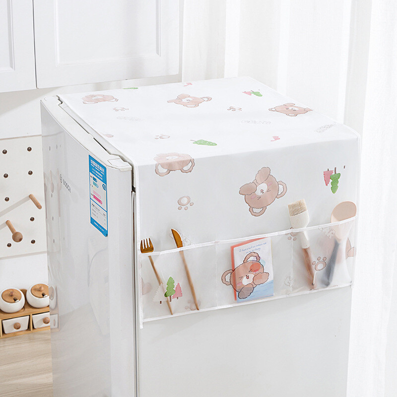 Šaldytuvo dulkių dangtelio laikymo pakabinamas maišelis vienduris dvigubų durų dulkių dangtelis laikymo maišelio laikymo maišelio dangtelis buityje