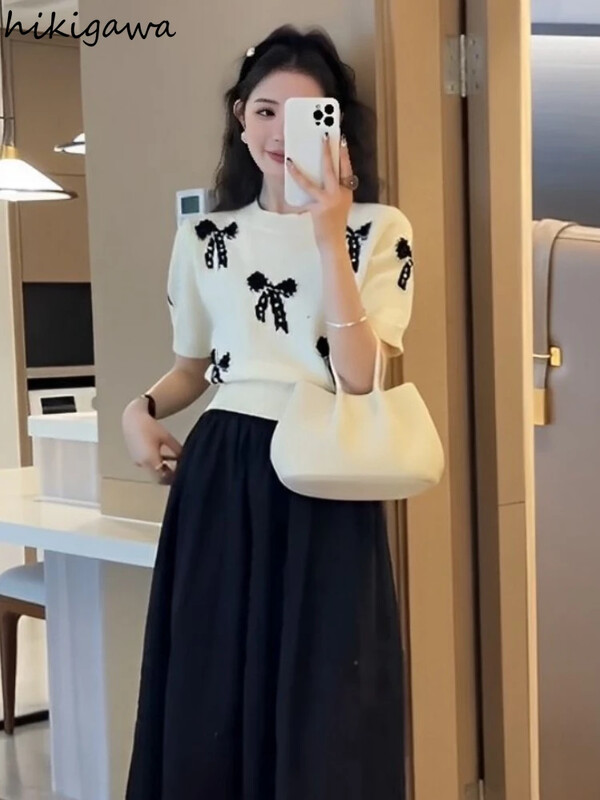 Salds džemperis korejiešu modes džemperi ar īsām piedurknēm Sieviešu apģērbi ar O veida kakla izgriezumu, sieviešu apģērbi, ikdienas trikotāžas, apgriezti džemperu topi