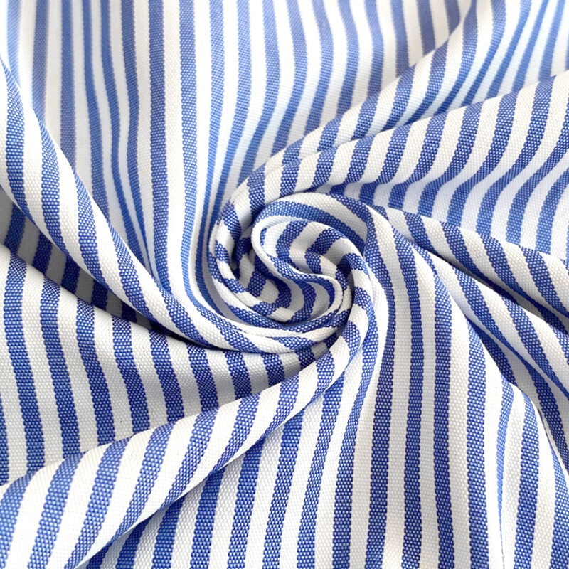 2024. gada jauns sieviešu ikdienas krekls, ērts, vienkāršs svītrains zili balts klasisks retro pavasara un rudens tops ar garām piedurknēm