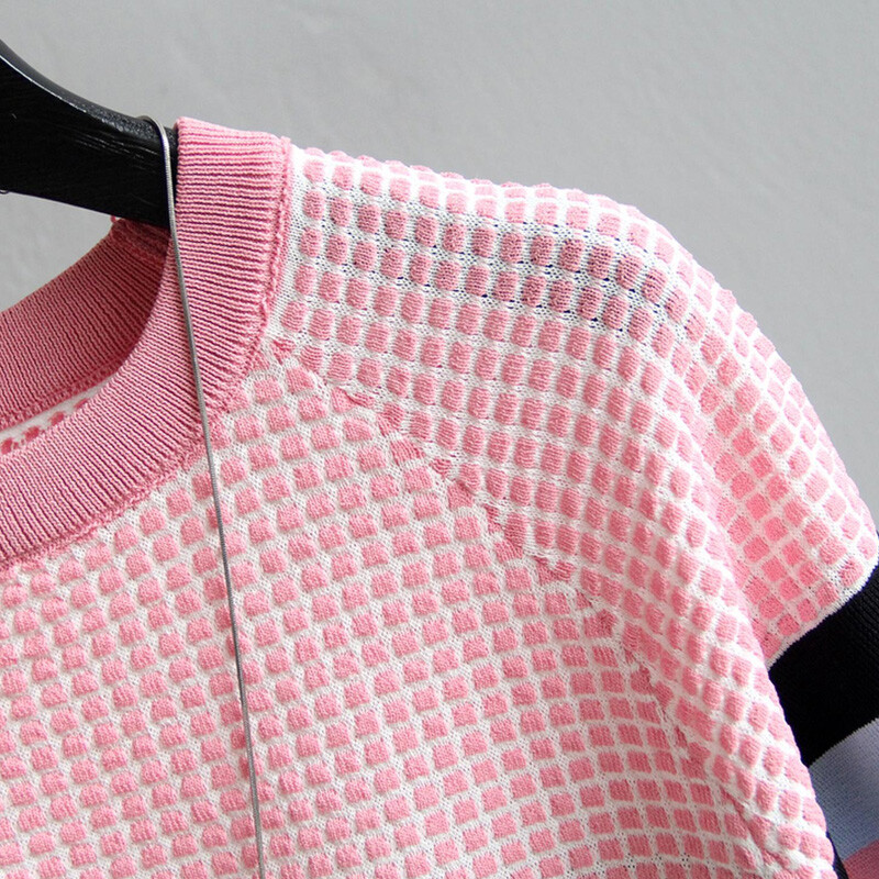 2023. gada JAUNS vintage gadījuma vasaras Svītrains džemperis Puloveri Sieviešu džemperis ar zemu kakla izgriezumu Piedurknēm liela izmēra džemperis augstas kvalitātes sieviešu tops