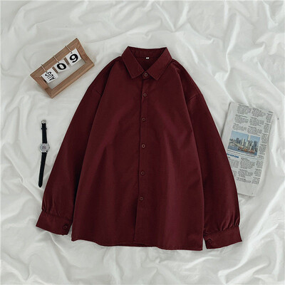 Pamata krekli Sieviešu Vienkāršs Jauns Dizains Korejiešu Mode Solid College All-mat Casual Camisas De Mujer Spring Cozy Ins Hot Sale Bf