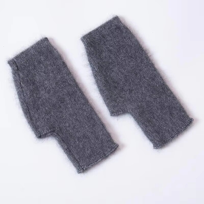 Naaritsa kašmiir sügistalvised kindad sõrmedeta soojad pesukaruvillane labakindad randme pikkus pöidlaauguga kindad Korea naine armas