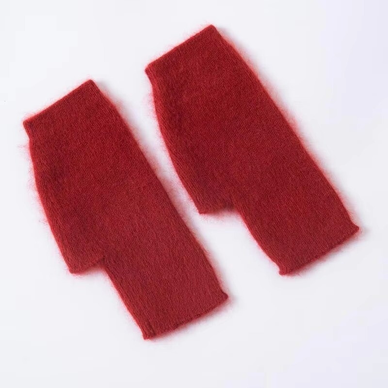 Naaritsa kašmiir sügistalvised kindad sõrmedeta soojad pesukaruvillane labakindad randme pikkus pöidlaauguga kindad Korea naine armas