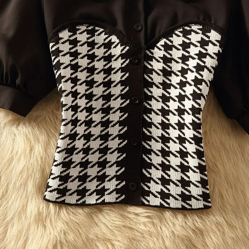 Дамска риза с летен дизайн Sense Niche Pure Desire Sweet Hot Girl Short Puff Sleeve Shirt