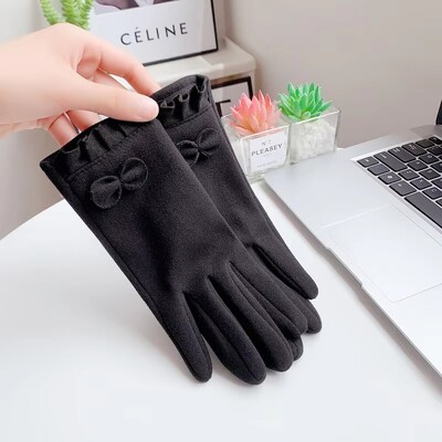 Naiste talvesoojad kindad välistingimustes, paksendatud tuule- ja külmakindlad puuteekraaniga kindad, spordikindad, jalgrattasõidukindad