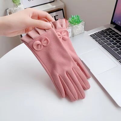 Naiste talvesoojad kindad välistingimustes, paksendatud tuule- ja külmakindlad puuteekraaniga kindad, spordikindad, jalgrattasõidukindad