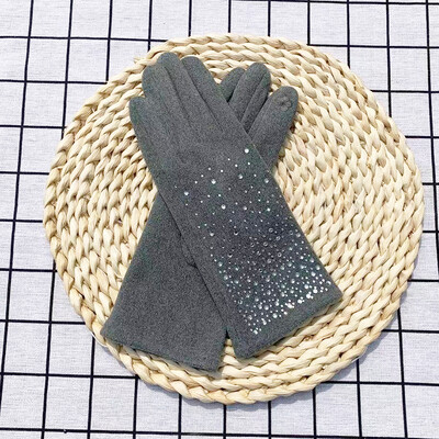 Mood Teemandid Kindad Naiste Vintage Talvine Puuteekraan Täis sõrmedega soe Tuulekindel Jalgrattasõit Autosõit Naiste Kindad Labakindad T41