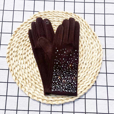 Mood Teemandid Kindad Naiste Vintage Talvine Puuteekraan Täis sõrmedega soe Tuulekindel Jalgrattasõit Autosõit Naiste Kindad Labakindad T41