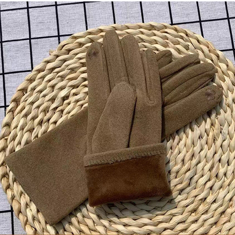 Mood Teemandid Kindad Naiste Vintage Talvine Puuteekraan Täis sõrmedega soe Tuulekindel Jalgrattasõit Autosõit Naiste Kindad Labakindad T41