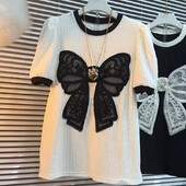 Ženska majica ekstra velike veličine, ležerna, svestrana, široka majica s polurukavima, za bucmaste djevojke. Prevelika majica kratkih rukava, slatke majice