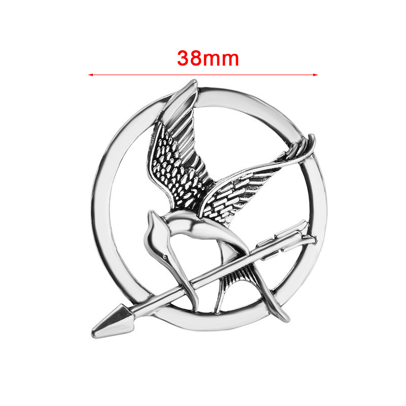 Винтидж пънк стил сойка присмехулница брошка кръгла сплав игла орнамент мъжки и дамски универсални бижута аксесоари