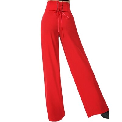 Pantaloni de femei Pantaloni de dans latino Dans modern Dans de sală Pantaloni largi de damă Pantaloni casual din șifon lejer cu talie înaltă