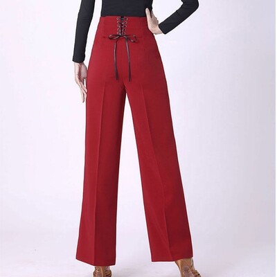 Pantaloni de femei Pantaloni de dans latino Dans modern Dans de sală Pantaloni largi de damă Pantaloni casual din șifon lejer cu talie înaltă