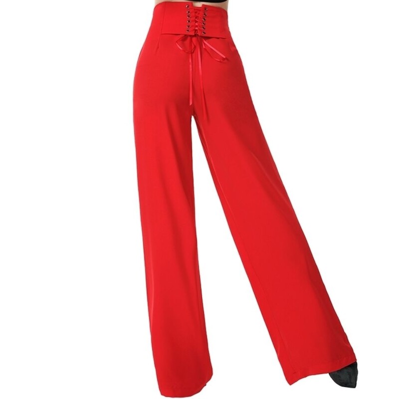 Pantaloni de femei Pantaloni de dans latino Dans modern Dans de sală Pantaloni largi de damă Pantaloni casual din șifon lejer cu talie înaltă