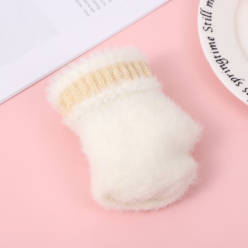 Paksemad Naiste soojad kassikindad Moodsad Tüdrukud Kassiküünis Käpp Pehmed Pehmed Lühikesed Sõrmedeta Poolsõrmelised Talvekindad