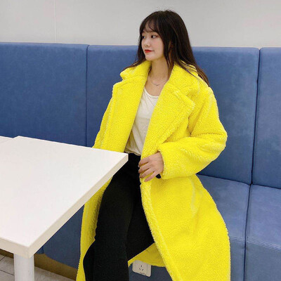 Ikdienas brīva rudens sieviešu jaka ziemas rotaļu mētelis sieviešu mākslīgās kažokādas mētelis sieviešu plīša bieza, silta flīsa gara jaka, liela izmēra