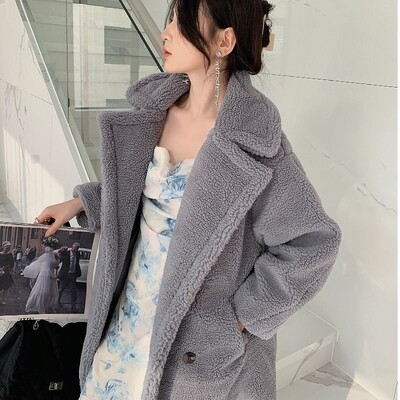 Ikdienas brīva rudens sieviešu jaka ziemas rotaļu mētelis sieviešu mākslīgās kažokādas mētelis sieviešu plīša bieza, silta flīsa gara jaka, liela izmēra