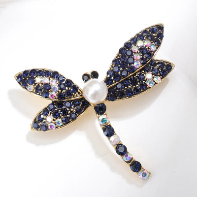 Eiropas un Amerikas kukaiņu piespraudes retro kristāla rhinestone spāru piespraudes rotaslietas sievietēm vīriešiem