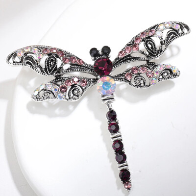 Eiropas un Amerikas kukaiņu piespraudes retro kristāla rhinestone spāru piespraudes rotaslietas sievietēm vīriešiem