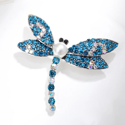 Eiropas un Amerikas kukaiņu piespraudes retro kristāla rhinestone spāru piespraudes rotaslietas sievietēm vīriešiem