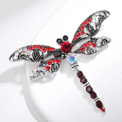 Eiropas un Amerikas kukaiņu piespraudes retro kristāla rhinestone spāru piespraudes rotaslietas sievietēm vīriešiem