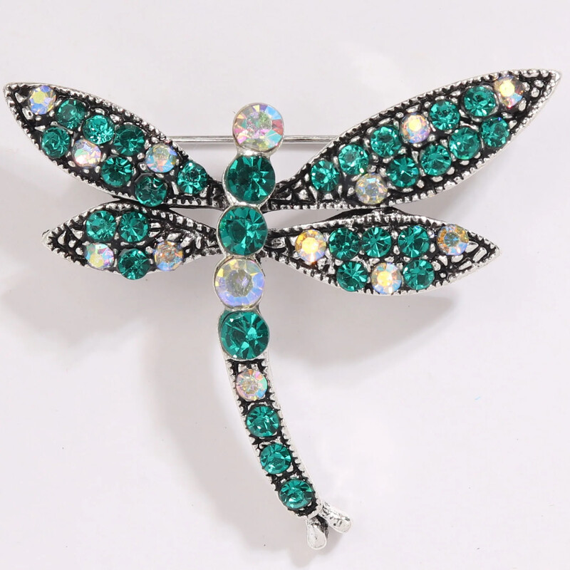 Eiropas un Amerikas kukaiņu piespraudes retro kristāla rhinestone spāru piespraudes rotaslietas sievietēm vīriešiem