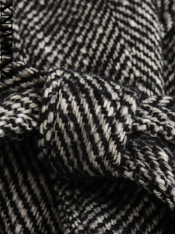 XNWMNZ sieviešu modes 2023. gada rudens/ziemas jostas skujiņas mētelis sievietēm, retro atloks ar garām piedurknēm kabatā, daudzpusīgs sieviešu mētelis