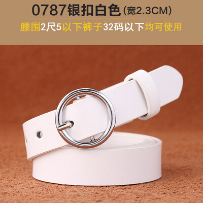 Modes PU ādas josta Sieviešu apaļa sprādze Sprādze Džinsi melna josta Eleganta retro siksna sieviešu jostasvieta