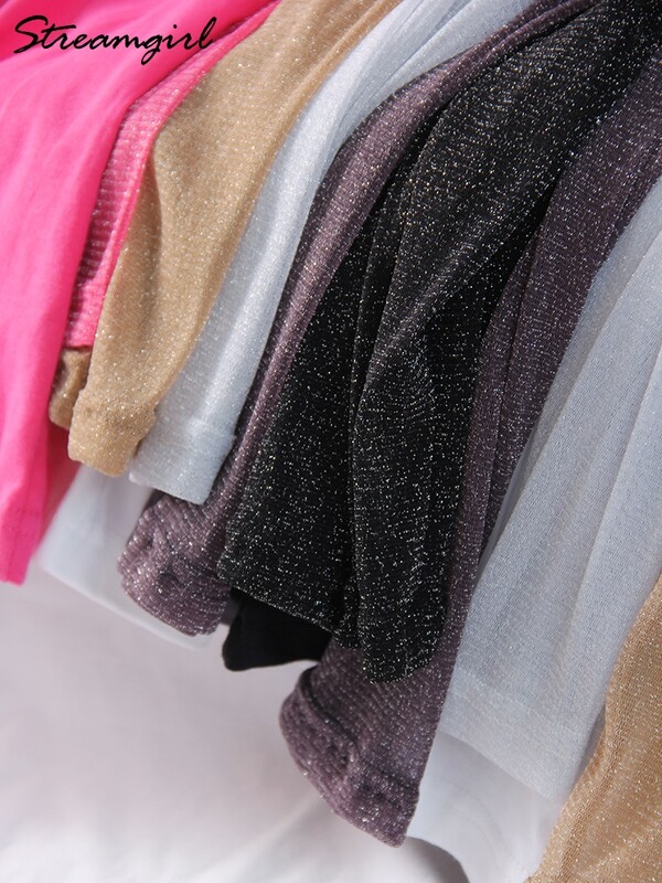 Svijetle prekomjerne majice s mrežastim rukavima, ljetne svijetle svilene majice s zaštitnim faktorom za sunčanje, široke majice s mrežastim rukavima za žene, crne 2025.