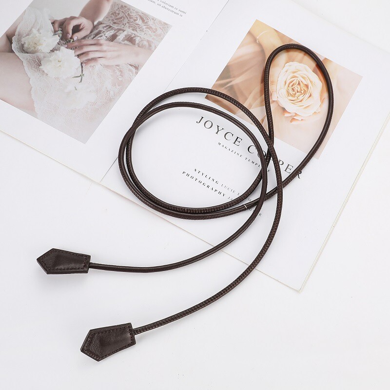 Sieviešu pieguļoša aitādas virve gara josta mezglota sieviešu vienkrāsaina slaida jostasvieta ķēdes kleita virves josta retro jostas