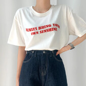 Jauni burti Jautri apdrukāti sieviešu kokvilnas T-krekls Vasaras modes retro personības Y2k Top Casual Lielizmēra Modes T-krekls ar apaļu apkakli